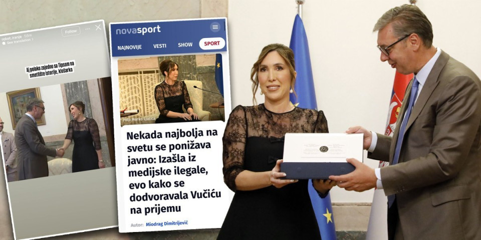 Ovo nisu novinari, ovo su bolesnici i ludaci! Pogledajte kako reaguju lešinari sa Nove S: Proslavljenu Srpkinju i legendu sveta nazivaju "klošarkom"! (FOTO/VIDEO)