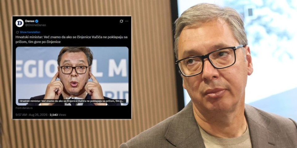Čim Zagreb pljune po Vučiću, blokaderi odmah obližu: Pogledajte kako tajkunski portal "Danas" veliča hrvatske napade na našu državu (FOTO)