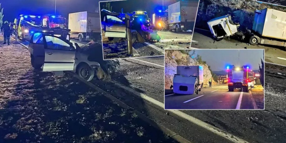 Srbin teško povređen u saobraćajki u Hrvatskoj: Vatrogasci ga izvlačili iz smrskanog automobila (FOTO)