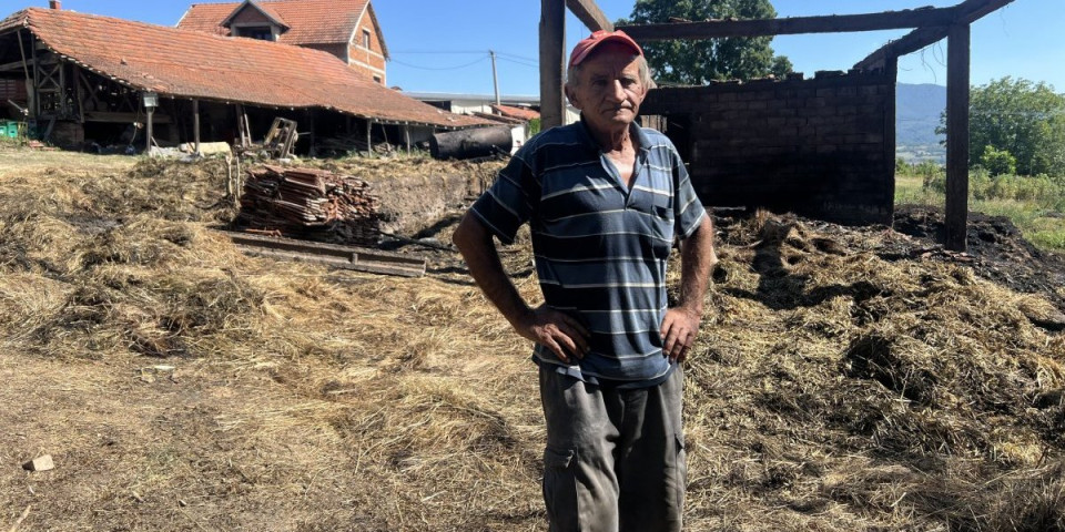 Vatrena stihija odnela trud, Milorad u trenu ostao bez svega! Ovce kupio unucima, ali čime da ih hrani (FOTO)