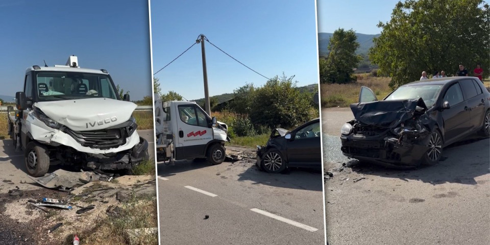 Jeziv sudar kod Leskovca: Više povređenih prevezeno u UKC Niš, put u totalnom kolapsu (VIDEO)