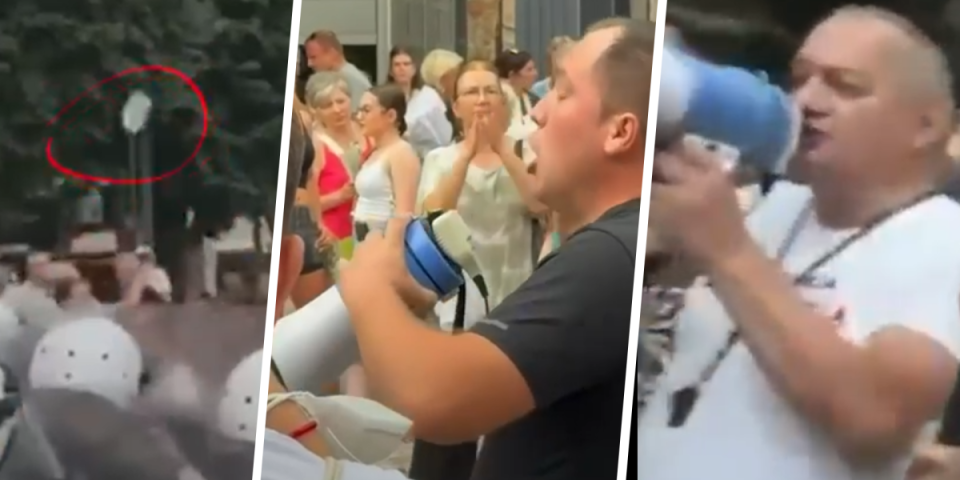 Ko ti je otac, ko ti je deda, šta ti je majka rekla? Jezivo blokadersko nasilje eskaliralo u Užicu, ovaj snimak sve objašnjava (VIDEO)