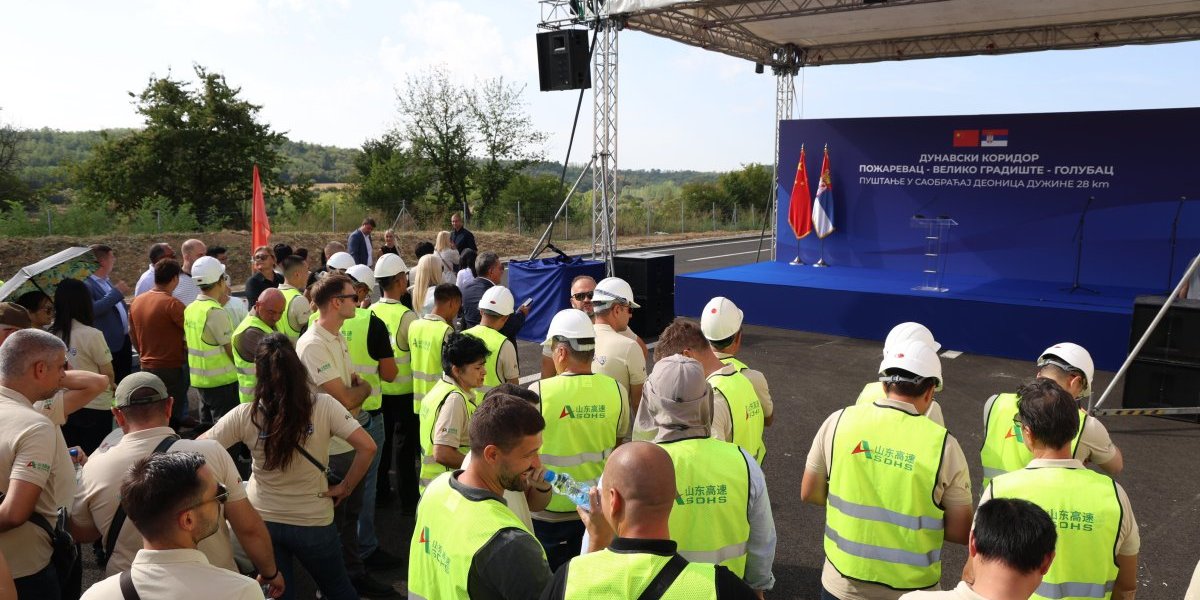 Predsednik Vučić na otvaranju deonice Dunavskog koridora