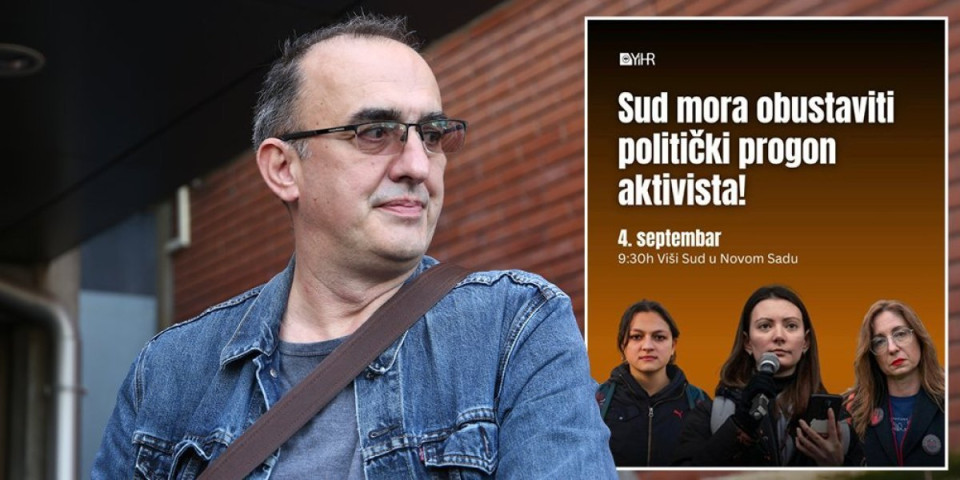 Udar na pravosuđe! Gruhonjićeve ustaše pozivaju na linč ispred Višeg suda u Novom Sadu (FOTO)