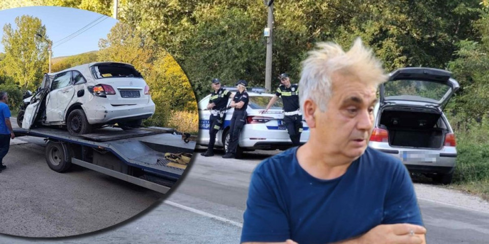 Jeziv prizor kod Gadžinog Hana: Auto sleteo sa puta pa zakucao u drvo - Vozač hitno prebačen u bolnicu (FOTO)