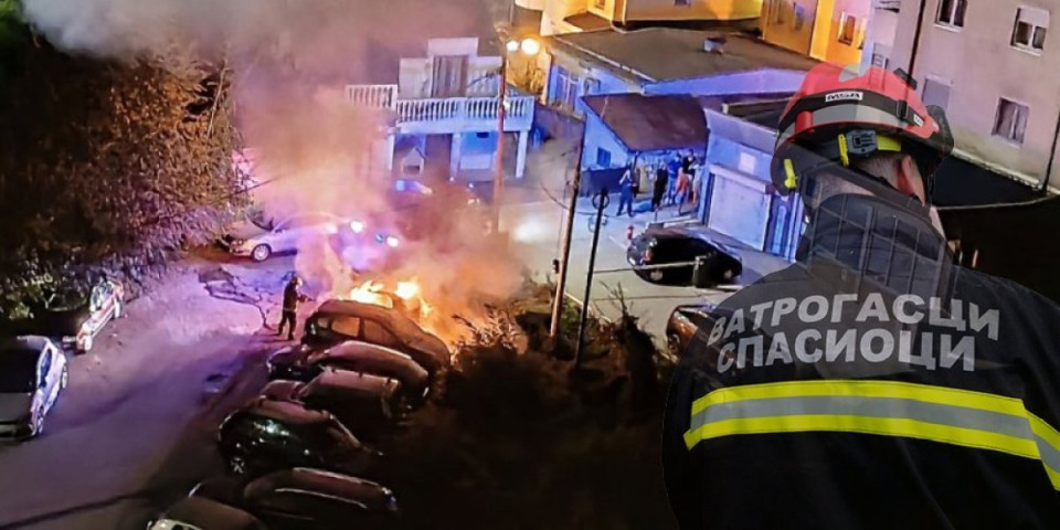 Namerno palio kontejnere, požar zahvatio obližnje automobile: Uhapšen piroman u Kraljevu (FOTO)