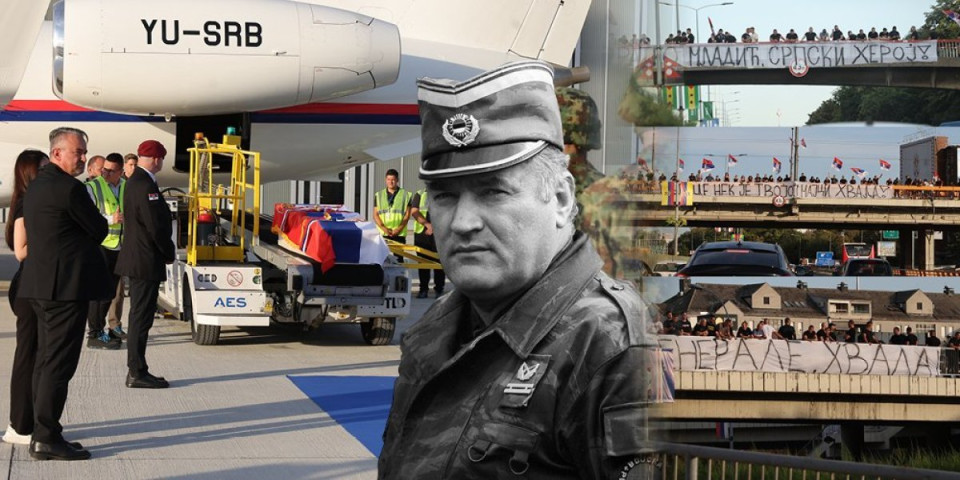 Telo Ratka Mladića dopremljeno na VMA (FOTO/VIDEO)