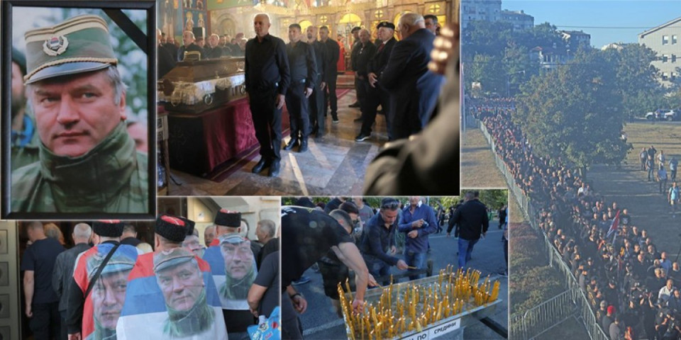 Srbija se oprašta od generala Mladića: Stigle prve policijske procene o broju ljudi ispred Crkve Svetog Luke (FOTO/VIDEO)