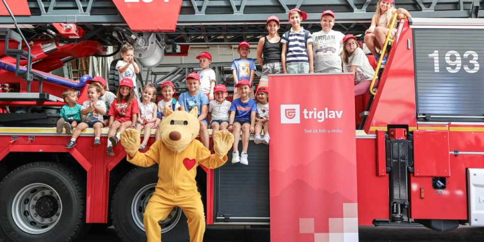 Kako reagovati kada se pojave vatra i dim: Triglav organizovao edukaciju za najmlađe