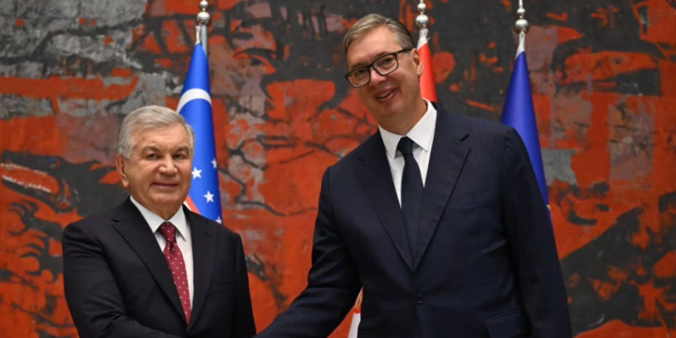 "Hvala Vam na iskrenom prijateljstvu prema Srbiji!" Vučić sa predsednikom Uzbekistana postavio temelje moćne saradnje (VIDEO)