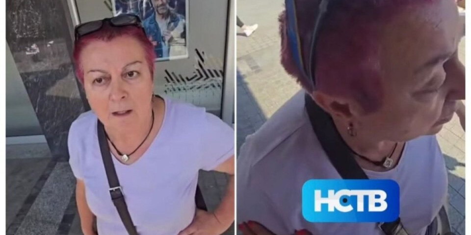Skandal u Novom Sadu! Blokaderka nasrnula na aktiviste SNS, vređala ih i pokušala da im izbije telefon iz ruke (VIDEO)