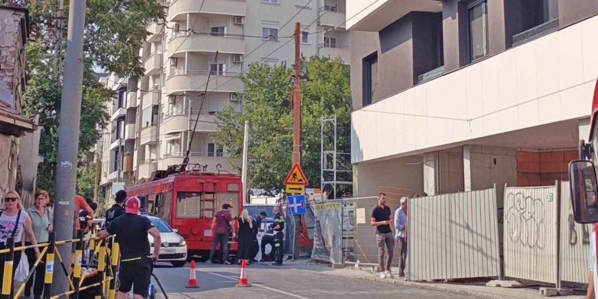 slike sa mesta nesreće pogibije radnika na Vračaru 