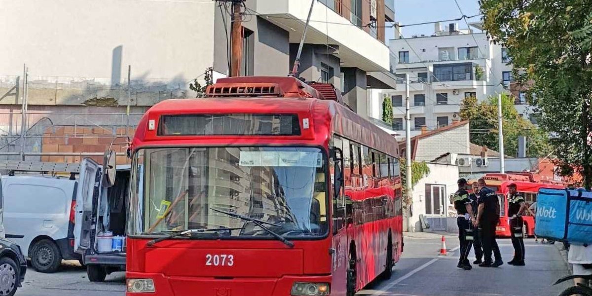 slike sa mesta nesreće pogibije radnika na Vračaru 