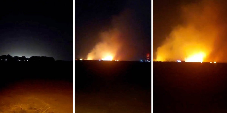 Veliki požar bukti kod plaže Oficirac u Novom Sadu: Dim kulja nad gradom, vatrogasci se bore sa vatrenom stihijom (VIDEO)