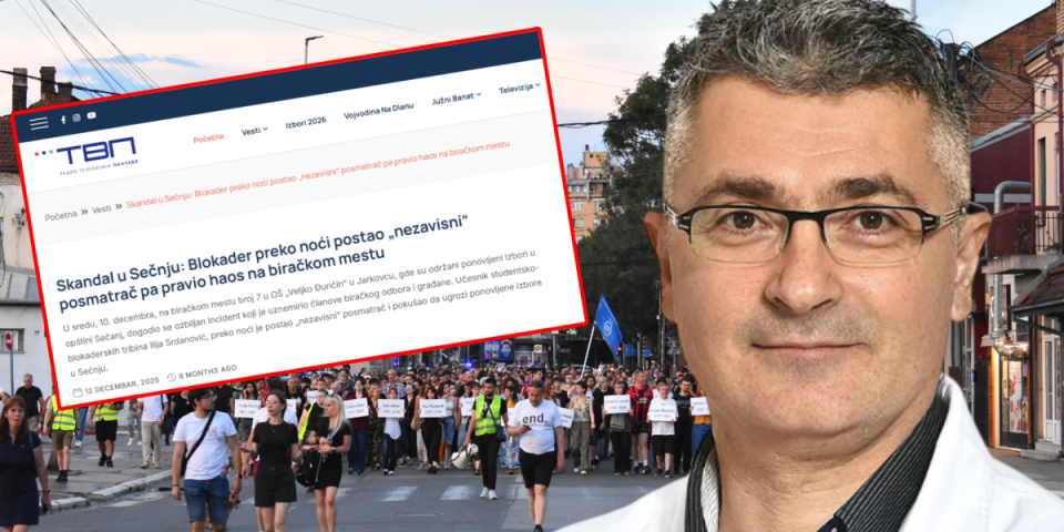 Osvedočeni nasilnik! Šta znamo o blokaderskom kandidatu Srdanoviću: Izabran na predlog SNS, govorio na Slaviji, pravio incidente u Sečnju