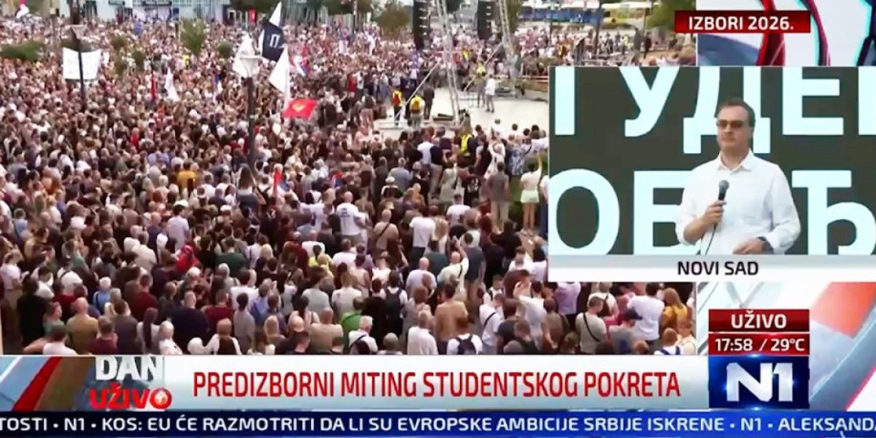 Prvi predizborni skup, a već poruke koje lede krv: Poslušajte ovaj užas iz Novog Sada - Šta li tek sledi od blokadera? (VIDEO)