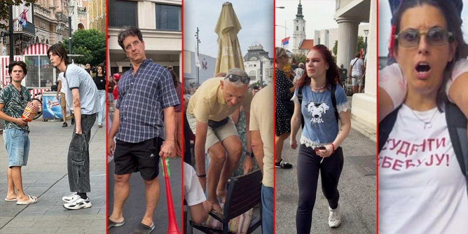 Sve biser do bisera! Pogledajte ko je sve danas bio na blokaderskom mitingu u Novom Sadu - To je ta "elita" (FOTO)