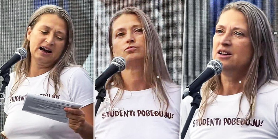 Brushalter nema, al' zato laprda o poštenju! Šokantno izdanje blokaderske profesorke - Histeriše pred kamerama, a nema osnovnu kulturu (VIDEO)