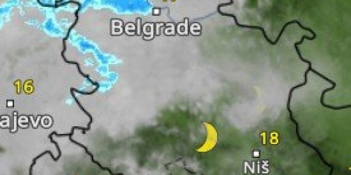 Padavine u 23:00