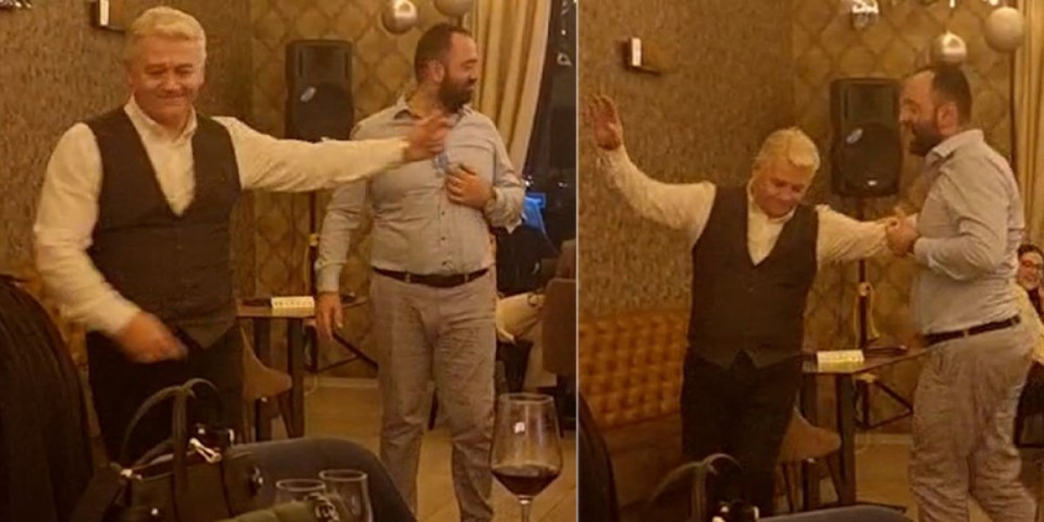 Isplivao skandalozan snimak blokadera Stevan Cvetićanin - plesao sa rektorom Madićem kojem je dovodio rulju ispred prozora (VIDEO)