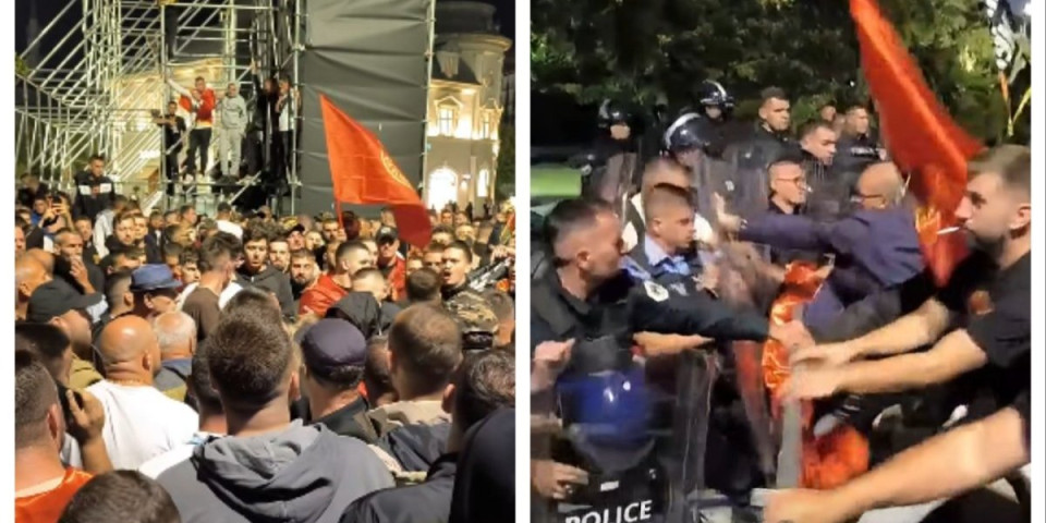 Usijanje u Prištini! Šiptari kidišu na kordon policije, situacija sve napetija (VIDEO)