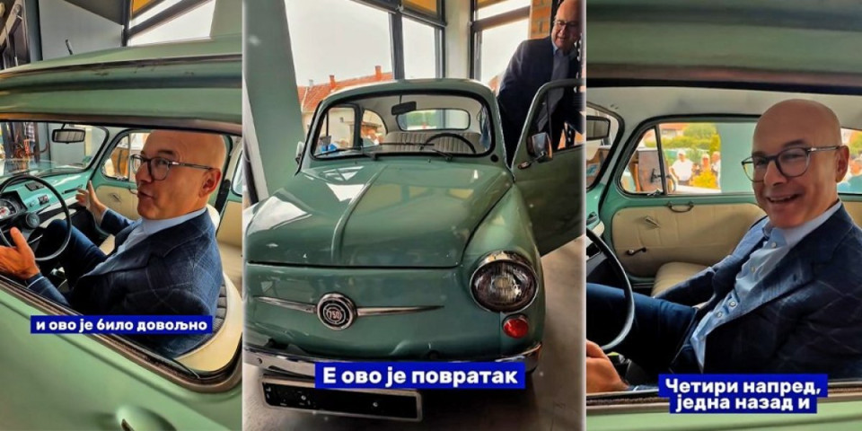 Povratak u zlatno doba! Vučević seo u legendarnog "fiću": Bez klime i luksuza se išlo na kraj sveta (VIDEO)
