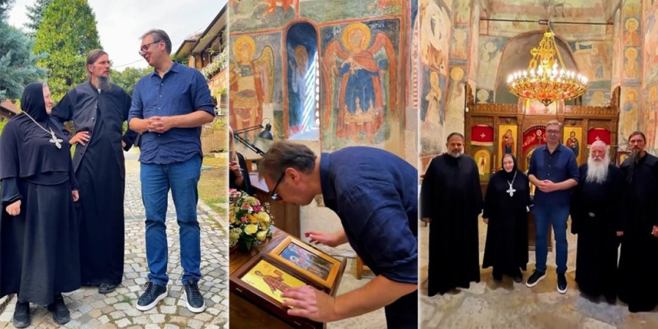 Manastir Koporin je svetinja koja nadahnjuje! Vučić: Srećan sam što sam na kratko prigrabio ovaj mir (VIDEO)