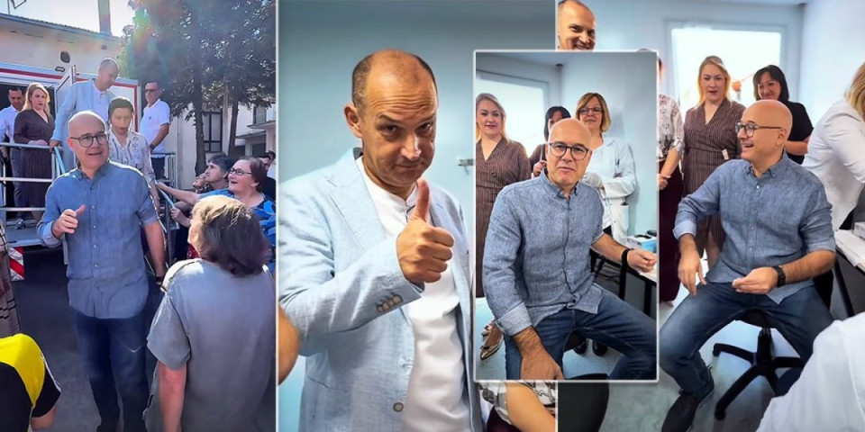Šok pregled u Ćupriji! Vučević seo u mobilnu ambulantu (FOTO/VIDEO)