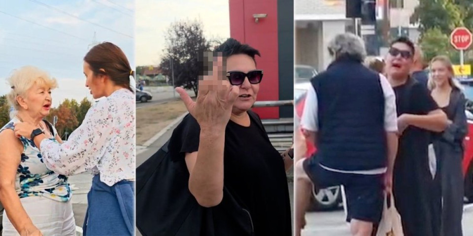 "Bog vas gleda šta radite svojoj zemlji!" Mladić snimio histeriju blokadera, a jedna gospođa im očitala lekciju života (VIDEO)