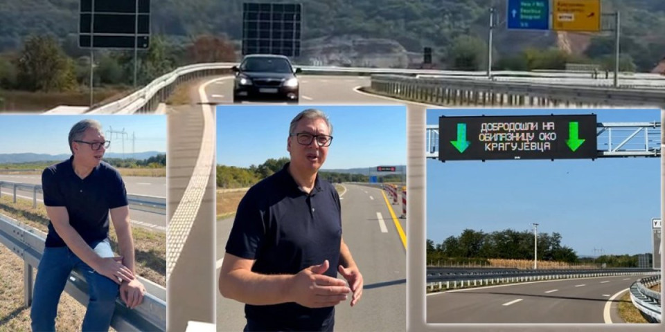 Otvoreno prvih pet kilometara obilaznice oko Kragujevca! Vučić poručio: "Prava pobeda za Srbiju" (VIDEO)