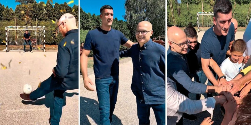 "Odbranićemo Srbiju 25. oktobra!" Vučević i Kešelj zaigrali fudbal, pa poslali nikad jaču poruku (VIDEO)