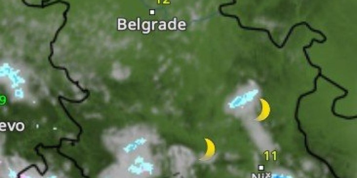 Padavine u 23.00