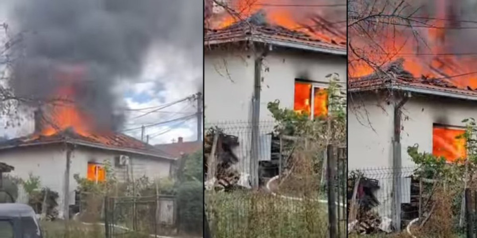Vatra progutala kuću u Kruševcu! Planula zbog ringle sa ostavljenim ručkom?
