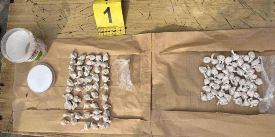 Šok u Sremčici! Devojka čuvala skoro kilogram kokaina za kriminalnu grupu: Kad je policija upala u stan, 14 kesica droge bacila je kroz prozor