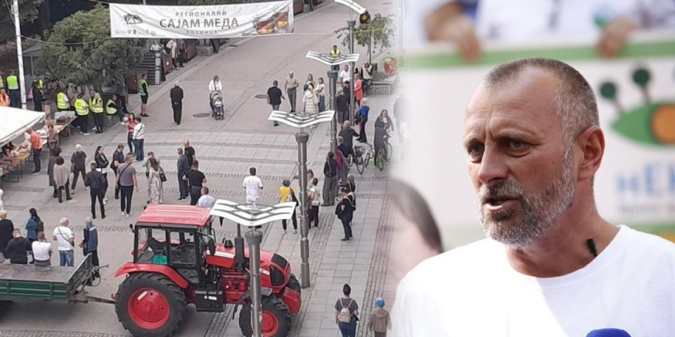 Kokanović traktorom blokirao ulicu! Perjanica zgubidana prvi dočekuje "bicikliste" u Loznici (FOTO)
