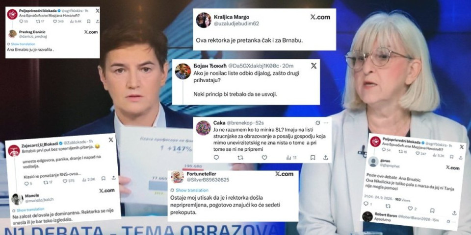 Mreže gore! Čak i blokaderi priznali dominaciju Brnabićeve - Besni na rektorku što se obrukala na N1 (FOTO)