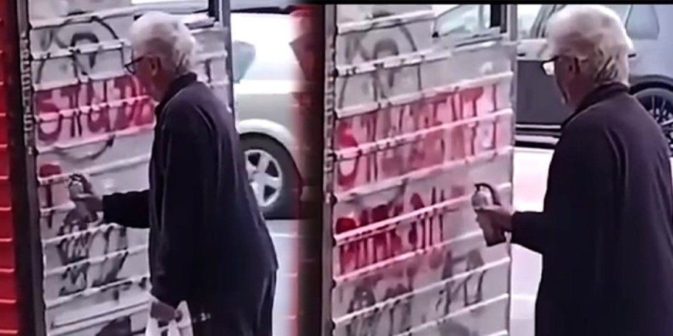 Šok scena u Aranđelovcu! Pogledajte šta radi "najmlađi" blokader - Ovo je vrhunac ludila (VIDEO)