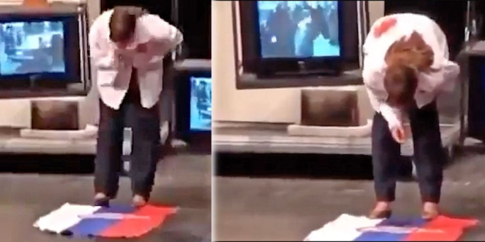 Da se ne zaboravi! Blokaderi povraćali po zastavi Srbije, a sada bi da vode državu - Bolesno i jezivo (VIDEO)