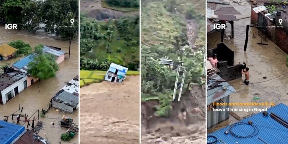 (VIDEO) Ponovo je krenulo, voda briše Nepal sa lica zemlje! Bujica nadire nezamislivom snagom, nosi sve pred sobom