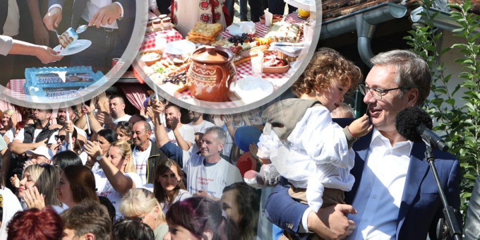 Ovacije za Vučića u Zaječaru: Jedna scena oduševila je sve, a onda je pravio vlaške plaćinte, mesio i filovao (FOTO/VIDEO)