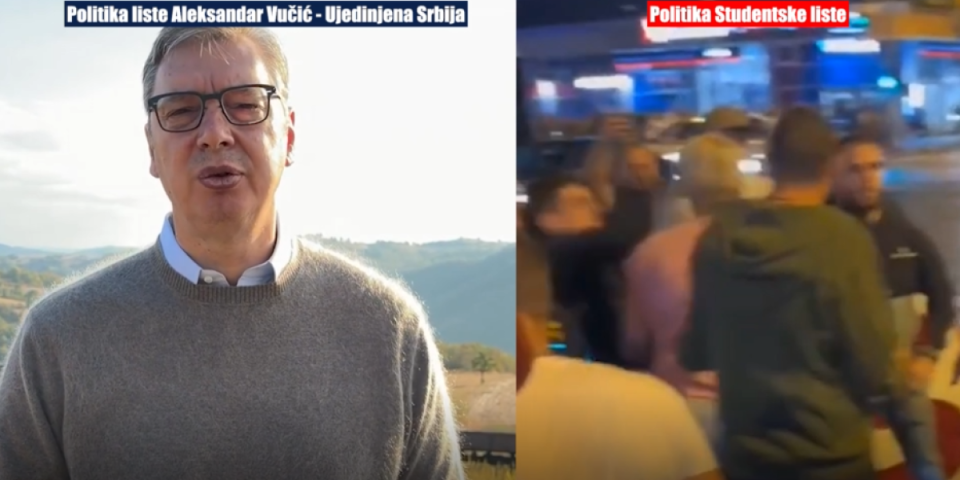 Dva potpuno različita sveta: Dok Vučić poziva na mir i čuva Srbiju, blokaderi nude samo krvoproliće, haos i batinjanje žena! (VIDEO)