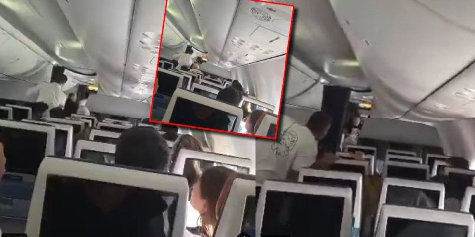 (VIDEO) Objavljen dramatičan snimak kada je avion počeo da ponire: Putnici odmah shvatili da nešto nije u redu