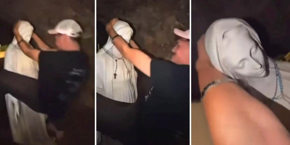 (VIDEO) Horor snimak! U šta se ovo pretvorila Evropa? Migrant nasrnuo na Bogorodicu, ono što je uradio zgrozilo je čitav svet
