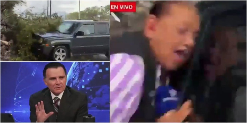 (UZNEMIRUJUĆE) Horor uživo! Auto pokosio reporterku i snimatelja usred prenosa: Voditelj u studiju zanemeo od šoka