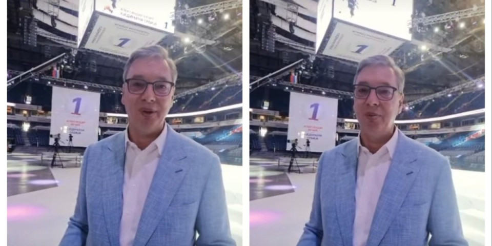 Ne pitaj me, imam miting! Vučić se upravo oglasio iz Arene: Naše protivnike podržavaju oni koji traže našu teritoriju (VIDEO)