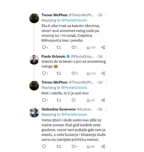 Pavle Grbović dobio brutalne reči od svojih! "Rejting ti je na aparatima, ne smeš na izbore!" (FOTO)
