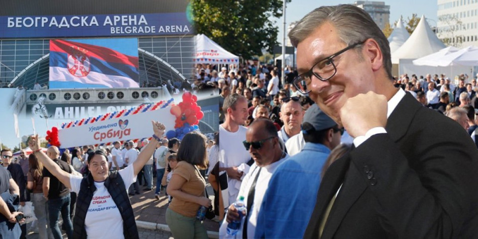 Sve je spremno za spektakularan skup! Narod pokazao jasno koga podržava - Arena nikad punija! (FOTO/VIDEO)