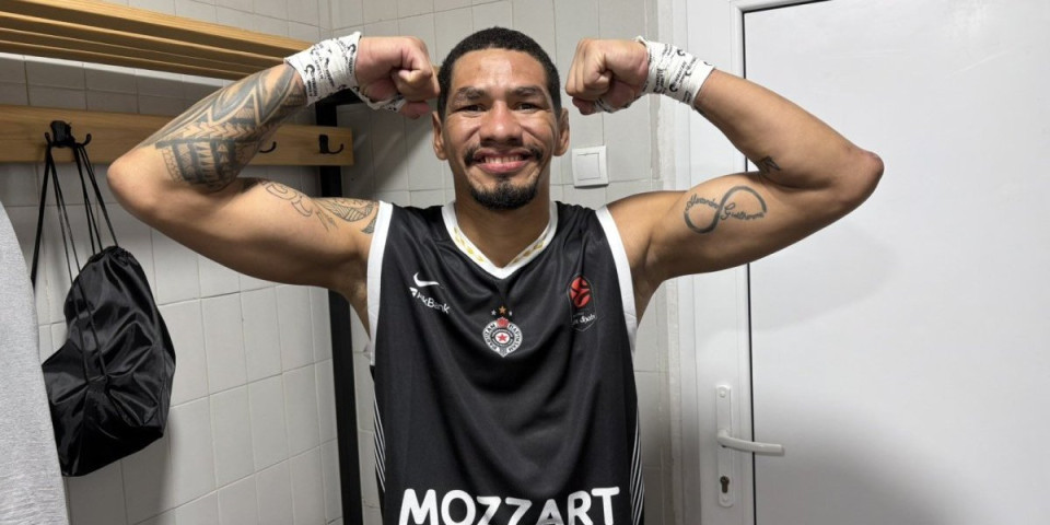 Brazilski MMA borac se pojavio u dresu Partizana i zapalio atmosferu
