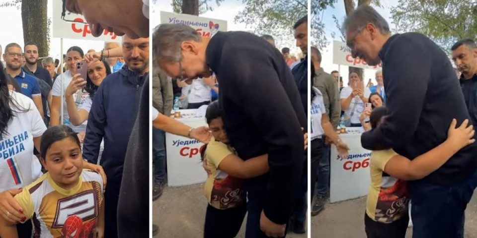 Dirljiv susret rasplakao sv!e! Dečak prišao Vučiću u suzama, zagrlio ga, pa izgovorio samo jednu rečenicu (VIDEO)