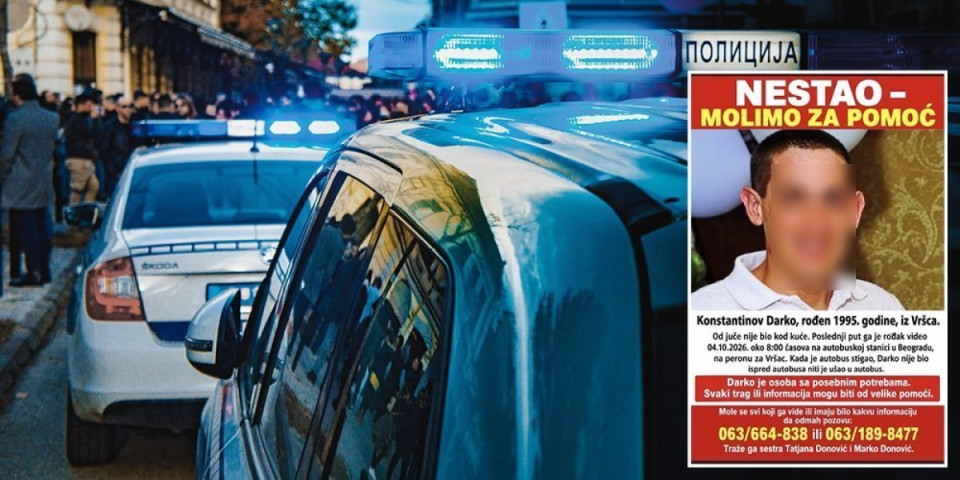 Pronađen Darko Konstantinov iz Vršca! Posle dva dana potrage lociran u Šimanovcima